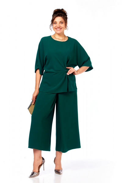 Блуза, брюки Диомант 2084 изумруд - фото 1