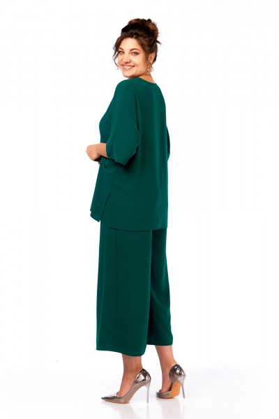 Блуза, брюки Диомант 2084 изумруд - фото 3