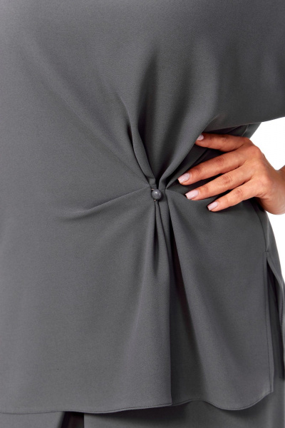 Блуза, брюки Диомант 2084 серый - фото 11