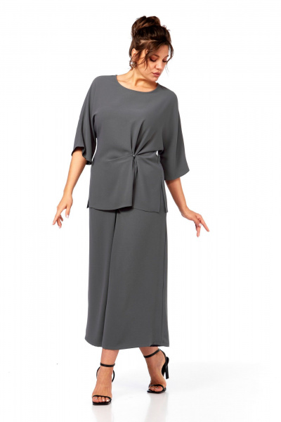 Блуза, брюки Диомант 2084 серый - фото 8