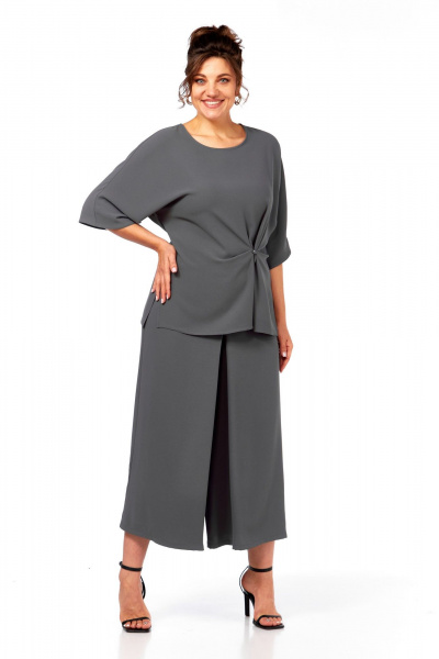Блуза, брюки Диомант 2084 серый - фото 7