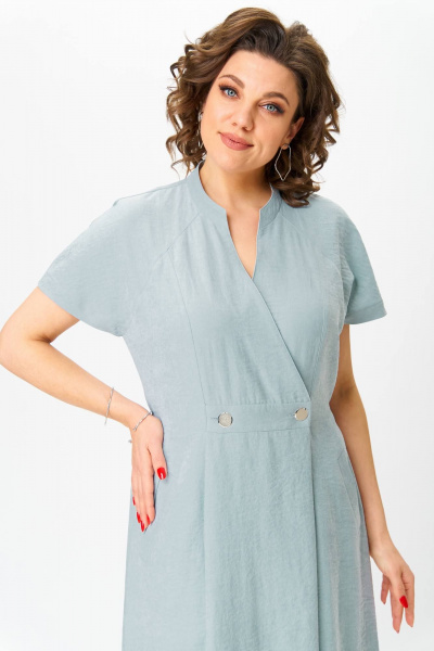 Платье Slaviaelit 551 светло-серый - фото 4