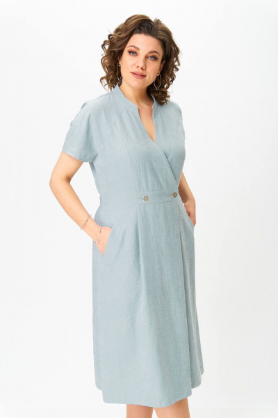 Платье Slaviaelit 551 светло-серый - фото 3