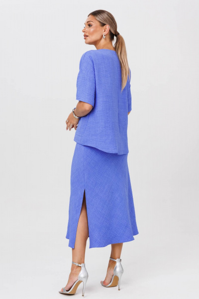 Блуза, юбка Anastasia 1249 голубой - фото 7