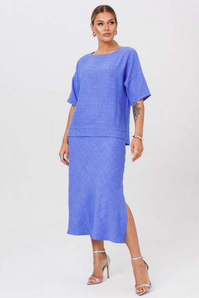 Блуза, юбка Anastasia 1249 голубой - фото 1