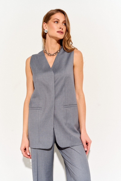 Жилет LUEL 252/5 светло-серый - фото 2