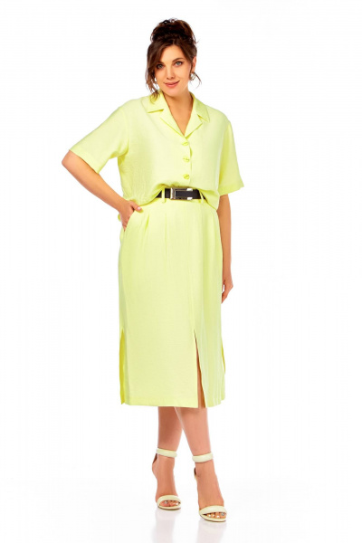 Блуза, юбка Ольга Стиль С-941 желтый - фото 9