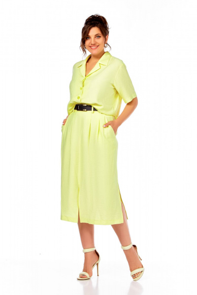 Блуза, юбка Ольга Стиль С-941 желтый - фото 8