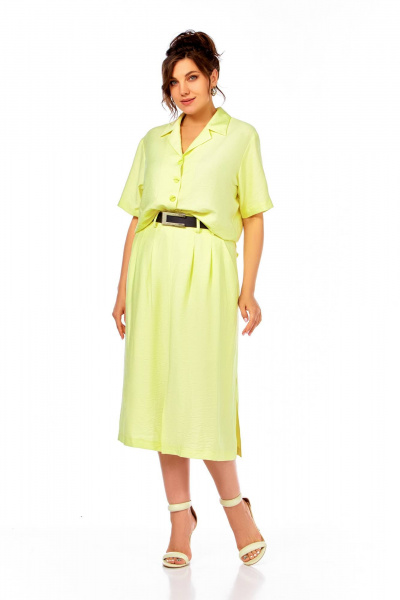 Блуза, юбка Ольга Стиль С-941 желтый - фото 5