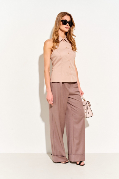 Рубашка LUEL 256/3 бежевый - фото 3