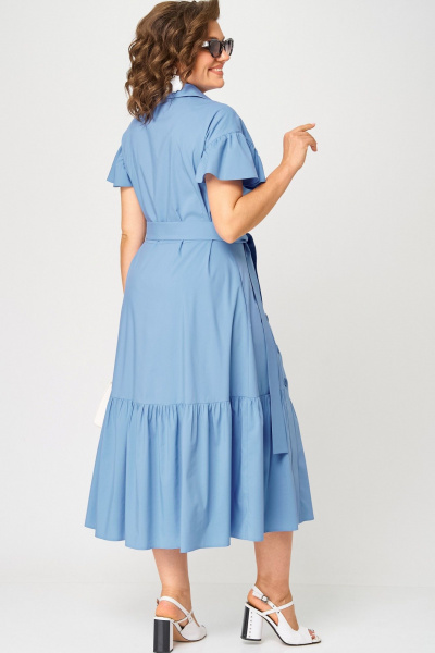Платье EVA GRANT 7325П голубой - фото 14