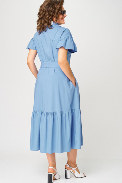Платье EVA GRANT 7325П голубой - фото 13