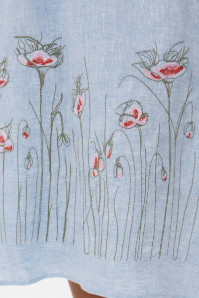 Платье Ma Сherie 4109 голубой_меланж - фото 6