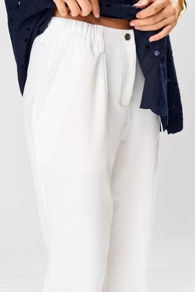 Блуза, брюки Laikony L-253 синий+белый - фото 5