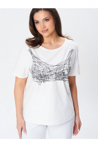 Футболка Condra 16282 молочный - фото 5