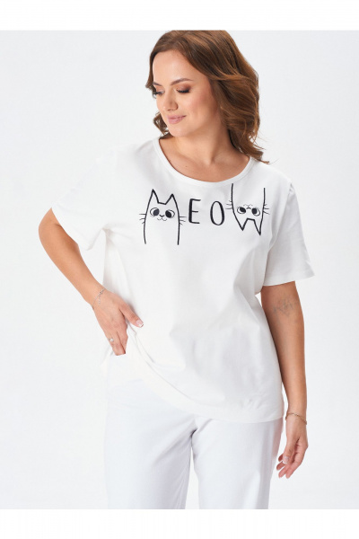 Футболка Condra 16280 молочный - фото 7