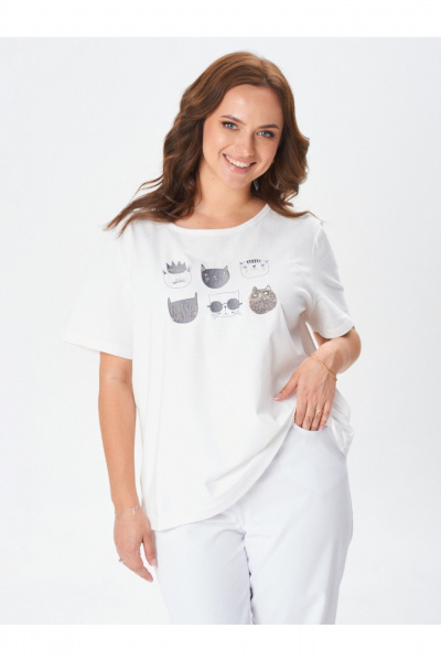 Футболка Condra 16279 молочный - фото 8