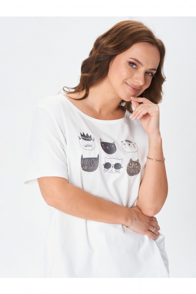 Футболка Condra 16279 молочный - фото 6