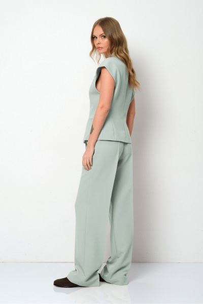 Брюки, жилет PiRS 5873 серо-мятный - фото 6