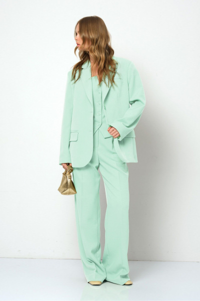 Брюки, жакет PiRS 5889 нежный_мятный - фото 3