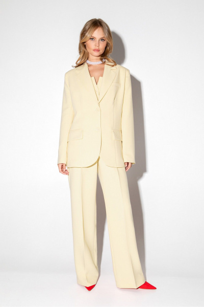 Брюки, жакет PiRS 5889 сливочный - фото 1