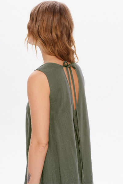 Платье PiRS 5960 хаки - фото 4