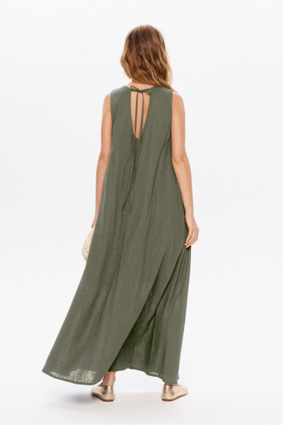 Платье PiRS 5960 хаки - фото 3