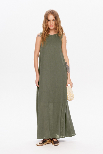 Платье PiRS 5960 хаки - фото 1