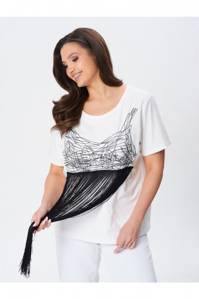 Футболка Condra 16291 молочный - фото 7