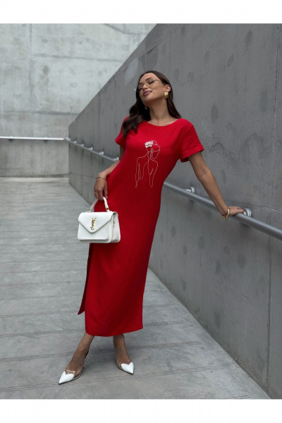 Платье Dilana VIP 2100 красный - фото 18