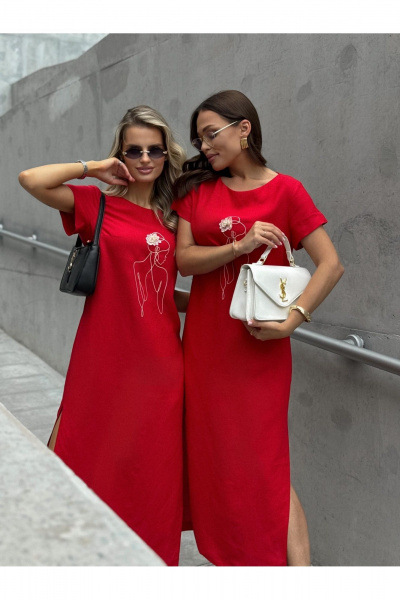 Платье Dilana VIP 2100 красный - фото 16