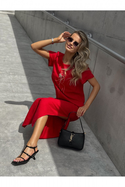 Платье Dilana VIP 2100 красный - фото 12