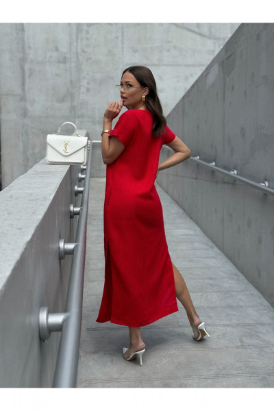 Платье Dilana VIP 2100 красный - фото 9