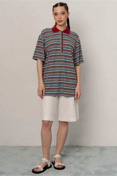 Джемпер JRSy 2547 полоса_мультиколор - фото 4