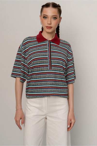 Джемпер JRSy 2547 полоса_мультиколор - фото 1