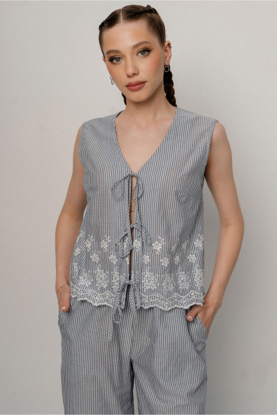 Жилет JRSy 2590 полоса_голубая - фото 1