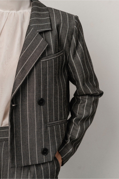 Жакет JRSy 2591 серый_полоса - фото 8
