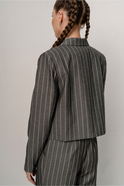 Жакет JRSy 2591 серый_полоса - фото 5