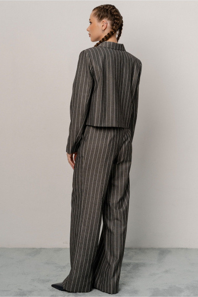 Жакет JRSy 2591 серый_полоса - фото 4