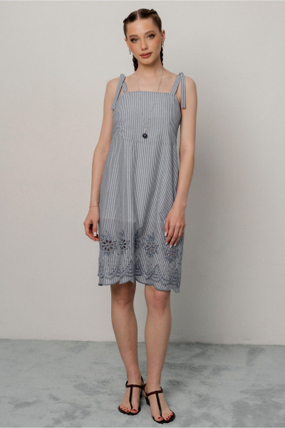 Сарафан JRSy 2596 полоса_голубая - фото 1