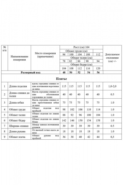 Платье Swallow 836.1 черный/белый_горошек - фото 7