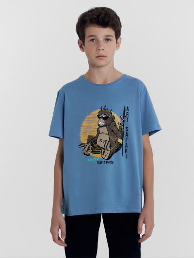 Футболка Mark Formelle 113432/24-30039П-0 туманно_голубой_печать_Печать - фото 27