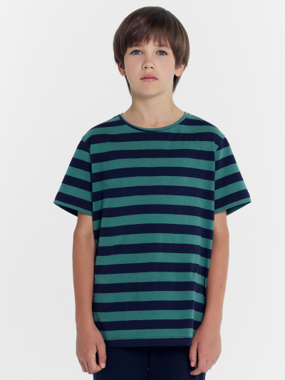 Футболка Mark Formelle 113432/24-30095П-0 зелено_синяя_полоска - фото 33