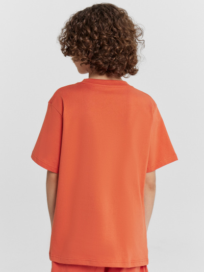 Футболка Mark Formelle 113433/24-26095П-0 оранжевый_терракот_печать_1_сл_на_пол_1сл_на_пол - фото 26