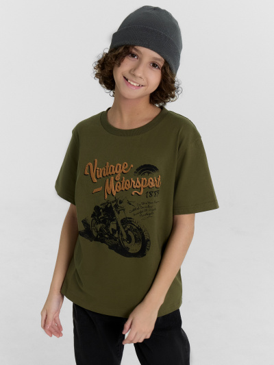 Футболка Mark Formelle 113433/24-26095П-0 темная_олива_печать_1_сл_на_пол - фото 32