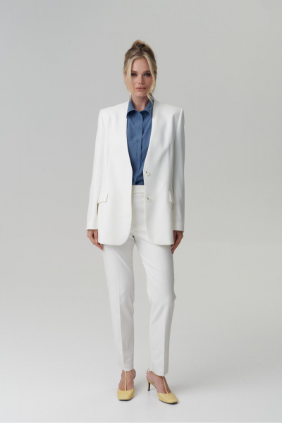 Брюки HELEN BIRCH В013b молочный - фото 4