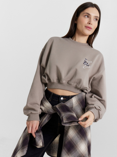 Свитшот Mark Formelle 122928/1-1/24-30375Ц-7-2 лунный_камень_542_D_вышивка - фото 13