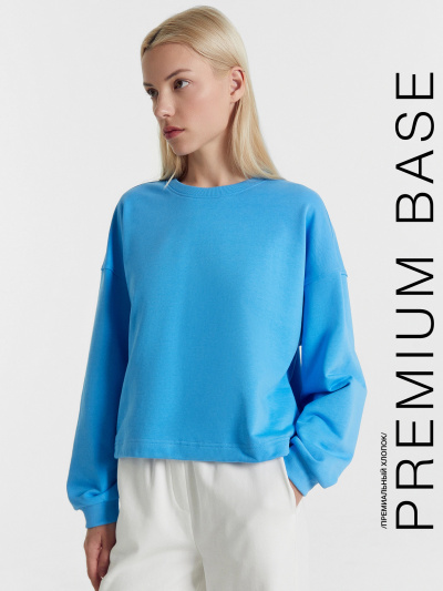 Свитшот Mark Formelle 122950/1/22/25590Ц-7 лазурный - фото 14