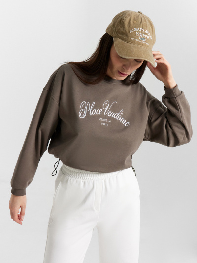 Свитшот Mark Formelle 122950/1/24-30568Ц-7-2 грецкий_орех_548_D_вышивка - фото 13