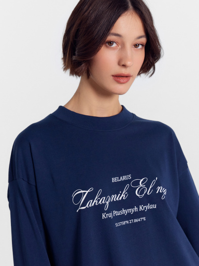 Лонгслив Mark Formelle 122999/24-29978П-0 глубокий_синий_печать_1_сл_на_пол - фото 29